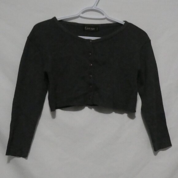 GARAGE CLOTHING CO. | large | Cropped Grey Cardigan | Made In Canada 🟥🍁🟥 - Picture 1 of 16